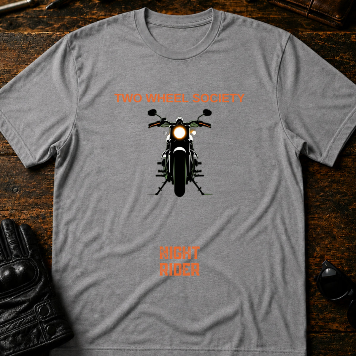 Night Rider Emblem T-Shirt, sport gray