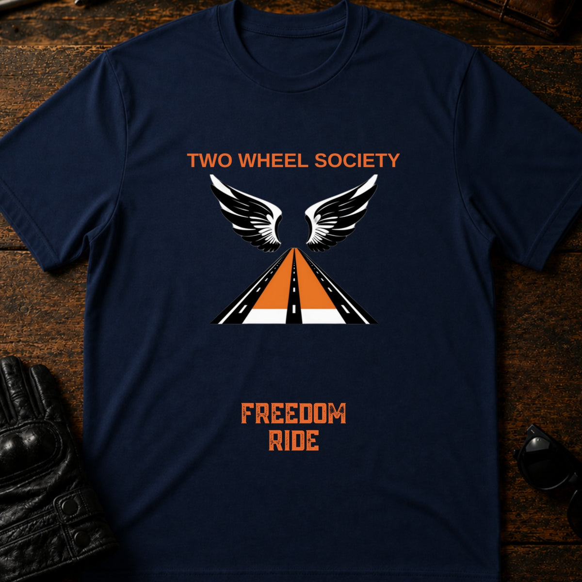 Freedom Ride Icon T-Shirt, navy