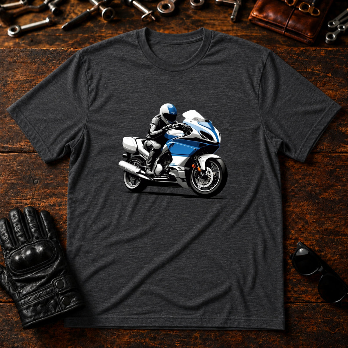 Open Road Adventure T-Shirt - mockup 8 dark heather
