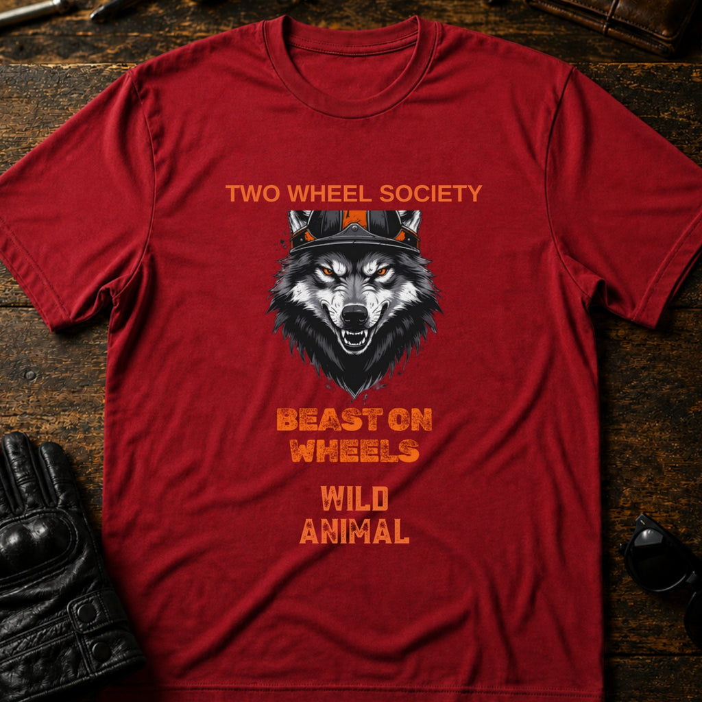 Wild Animal Rider T-Shirt - mockup 7 cardinal red