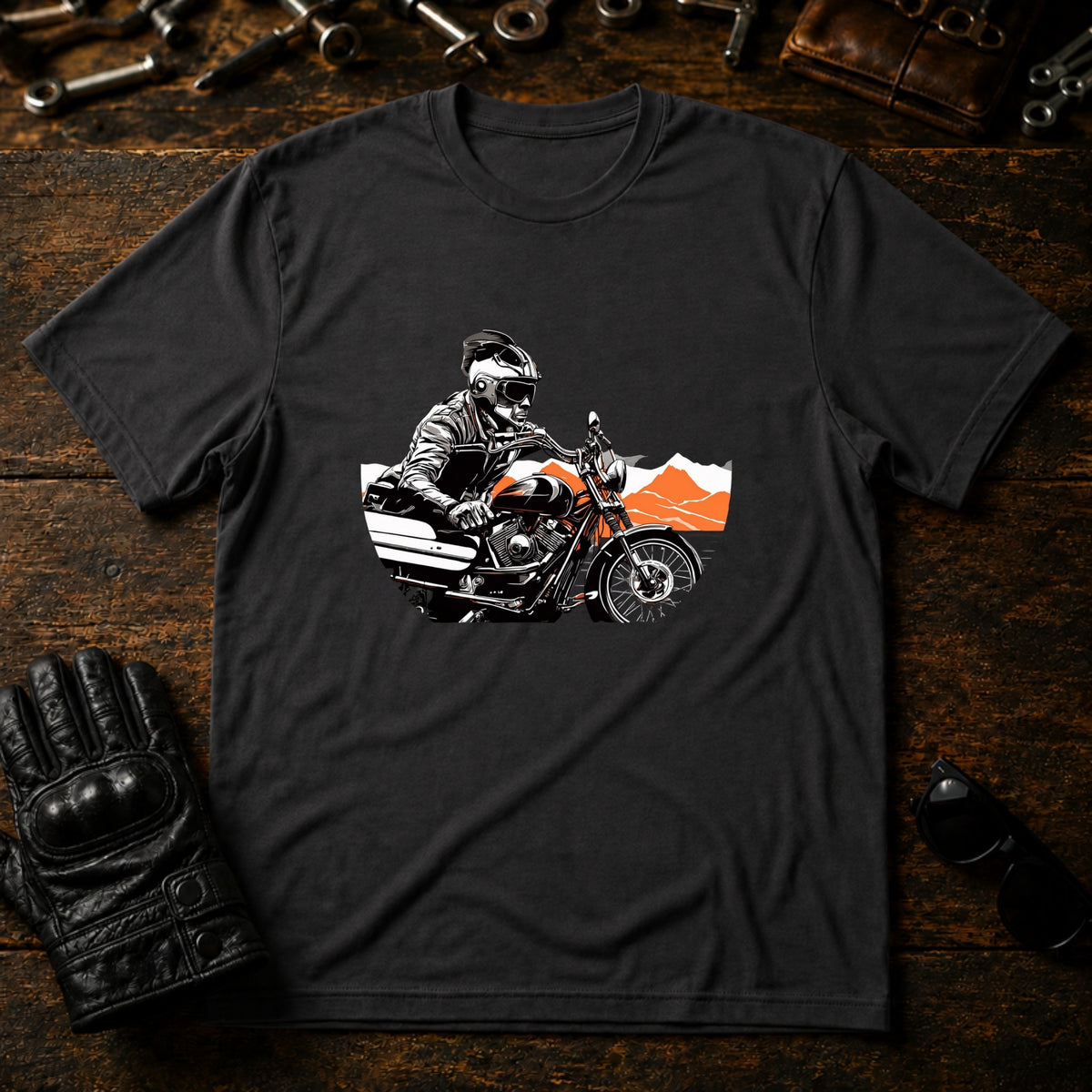 Dawn Patrol T-Shirt - mockup 3 charcoal