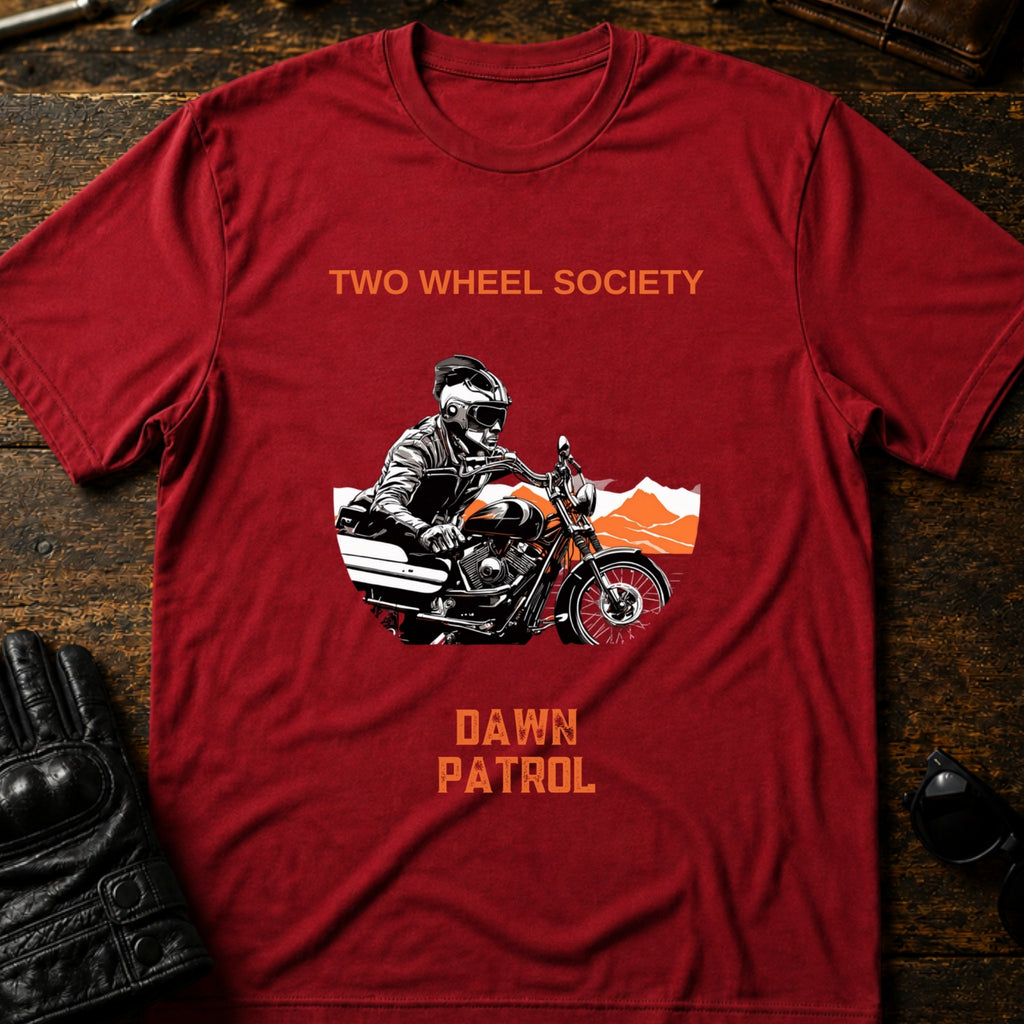 Dawn Patrol T-Shirt - mockup 7 cardinal red