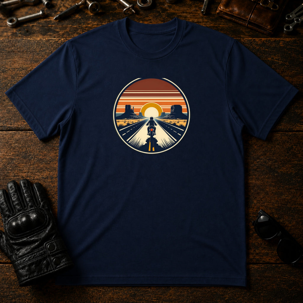 Open Road Freedom T-Shirt - mockup 5 navy