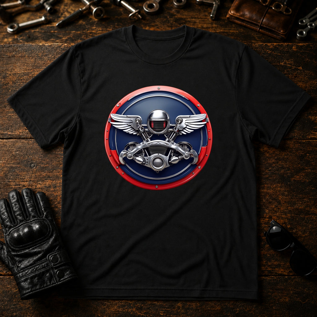 Vintage Garage Racer T-Shirt - mockup 1 black
