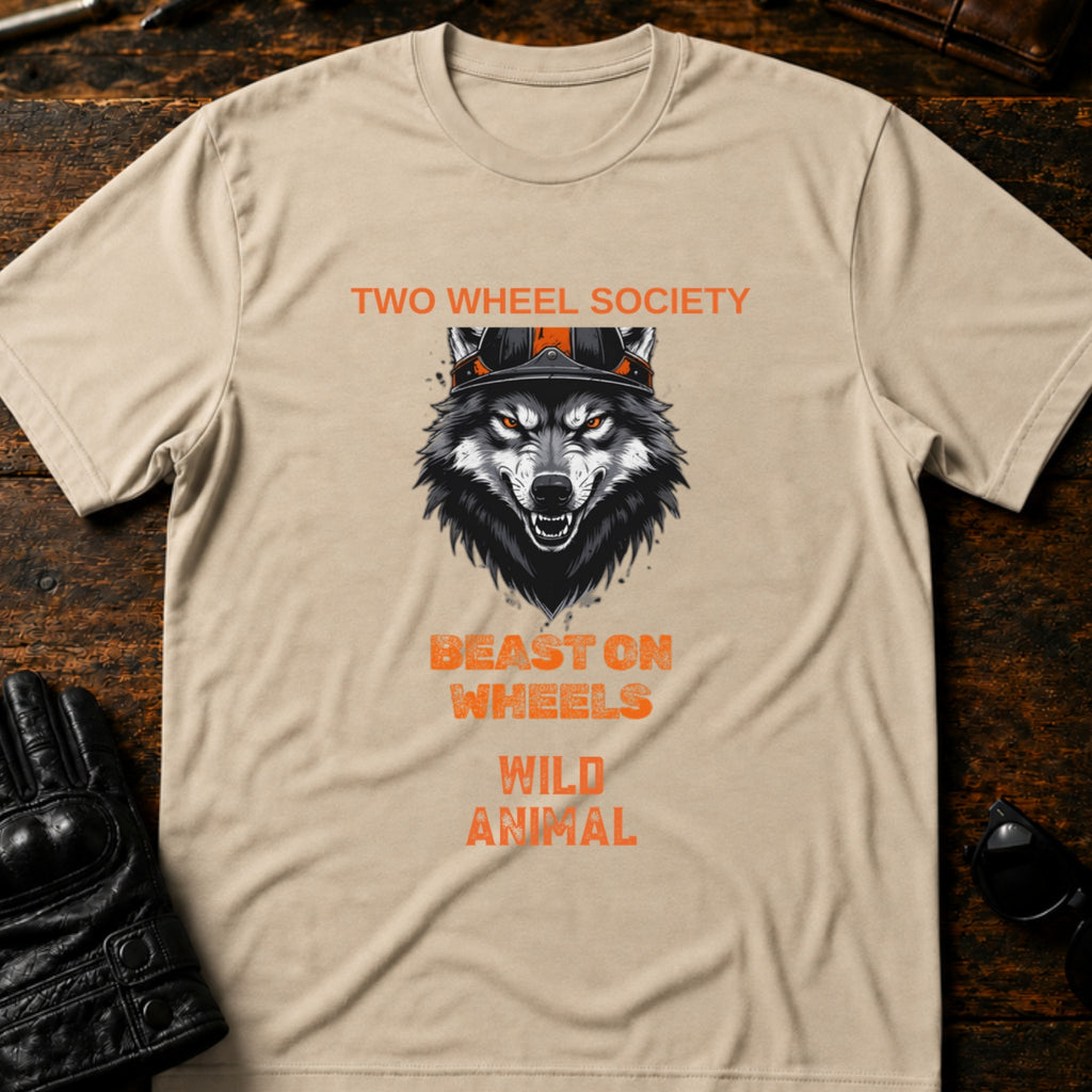 Wild Animal Rider T-Shirt - mockup 6 sand
