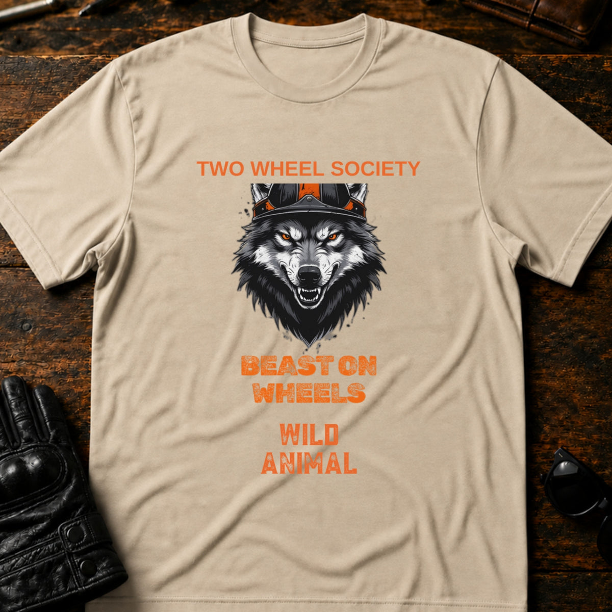 Wild Animal Rider T-Shirt, sand