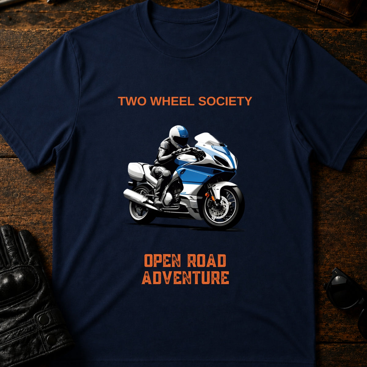Open Road Adventure T-Shirt, navy