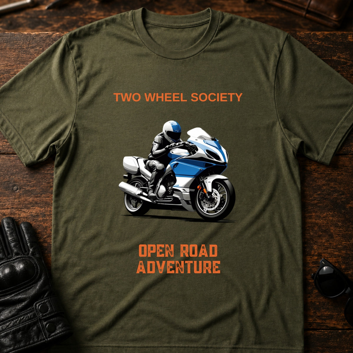 Open Road Adventure T-Shirt, military green