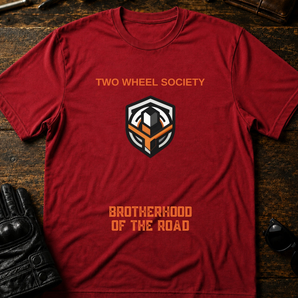 Brotherhood Emblem T-Shirt, cardinal red