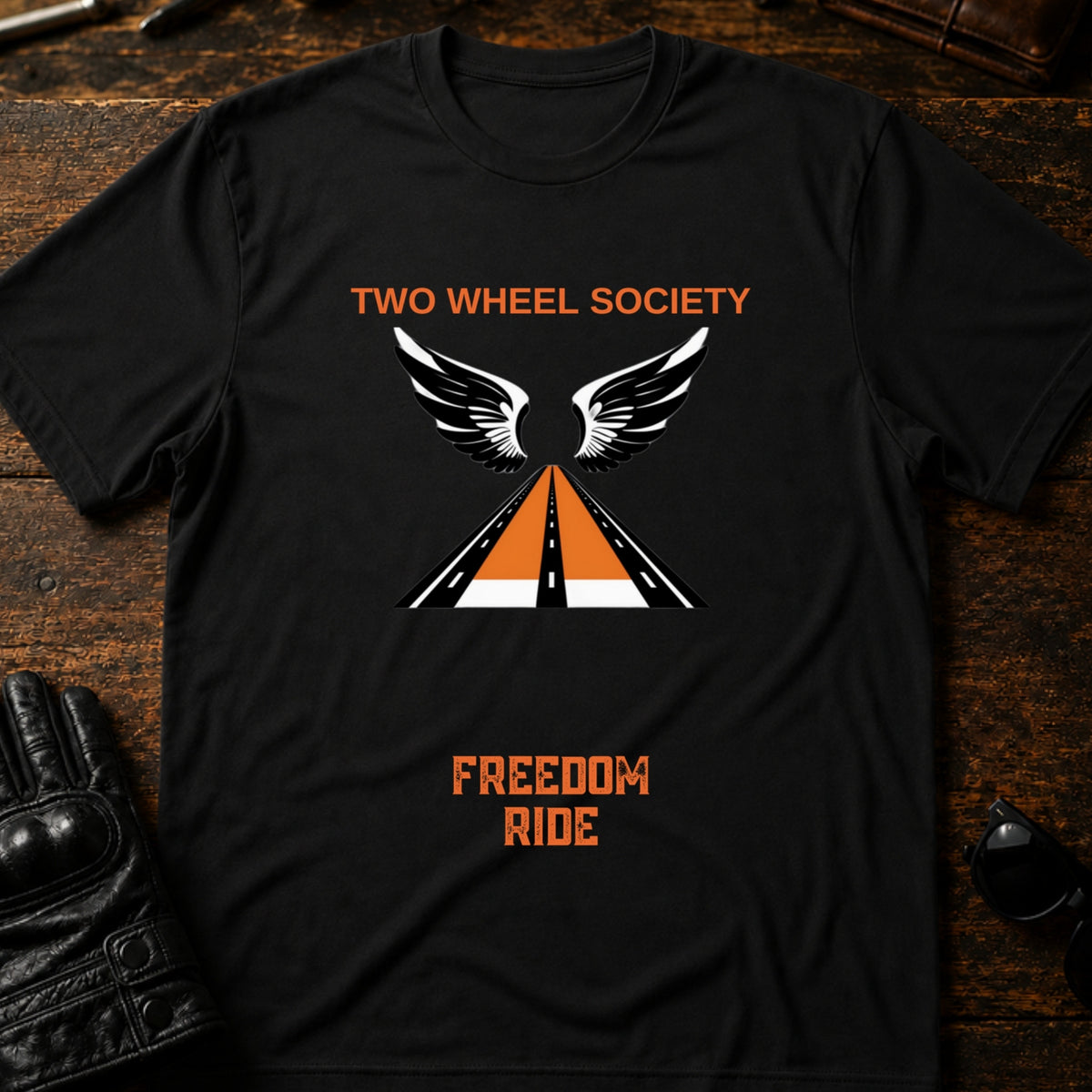 Freedom Ride Icon T-Shirt, black