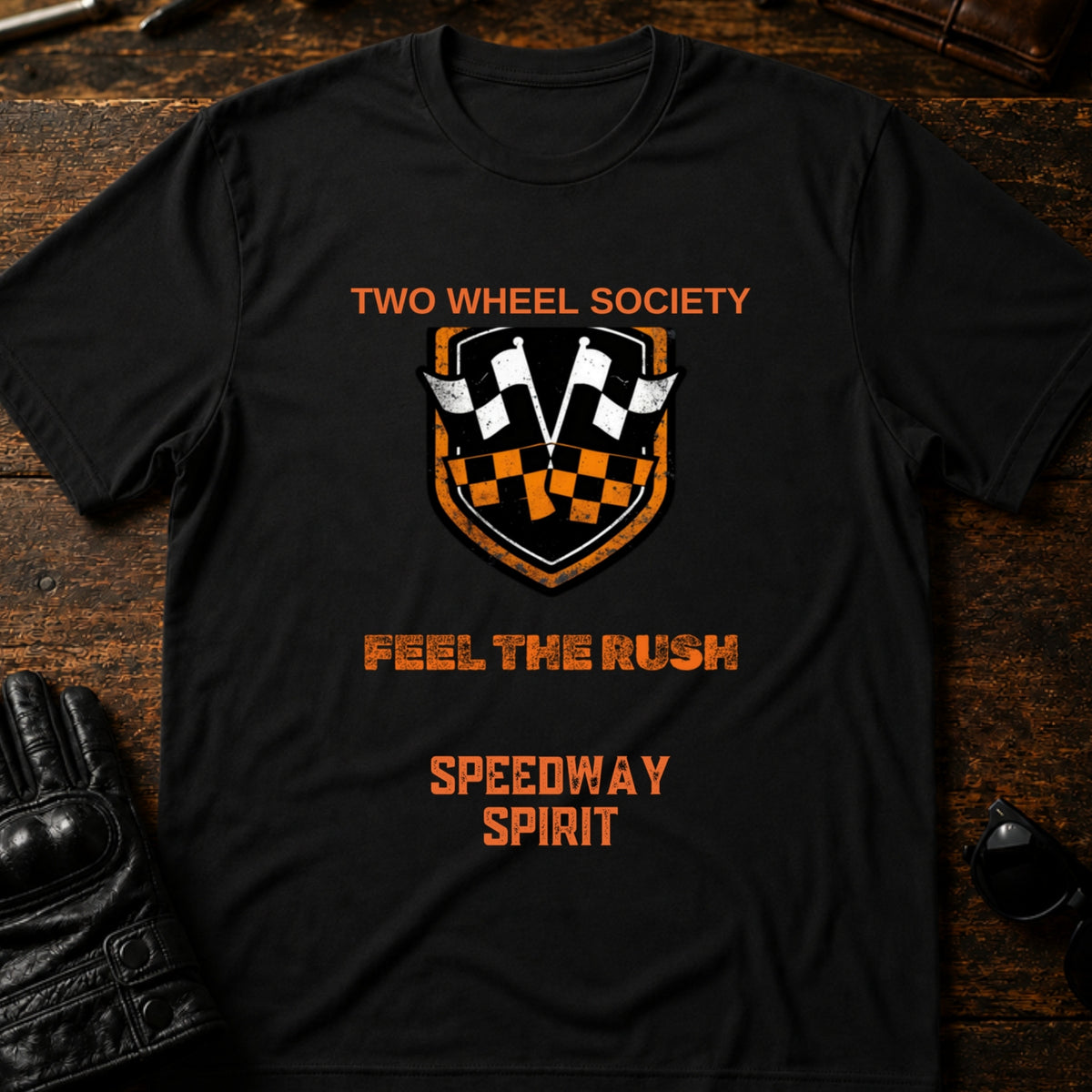 Speedway Spirit Badge T-Shirt, black